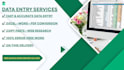 do data entry specialist, excel  data cleaning and formatting, copy paste work