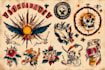 create a custom traditional tattoo design