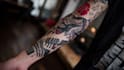 create traditional tattoo,logo design old school