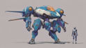 high quality robot, mecha concepts