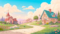 draw 2d game concept art and environment