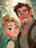create a disney cartoon illustration