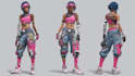 design sci fi, video game and cyberpunk character