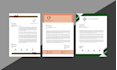 create unique and professional letterhead design