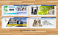 create a facebook, youtube, twitter, instagram cover page