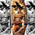 make comic cartoon anime tattoo design