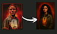 create cinematic stranger things style portraits