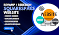 update squarespace website edit squarespace revamp squarespace website redesign
