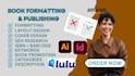 do kdp book, ebook formatting layout design interior design kindle formatting