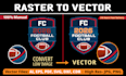 do redraw logo, png to vector, svg, vector tracing convert image to vector