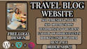 travel blog website design travel blogger site tourism website designer