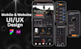 design a modern UI UX mobile application