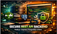 build a secure rest API backend with node js, express and postgresql