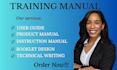 design professional step by step instruction manuals and user guides