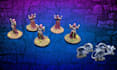 paint groups of five fantasy minis