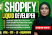 fix shopify custom coding bug fix shopify store redesign website bug fix