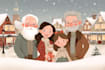 create festive holiday christmas design illustration