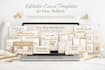 design etsy digital products and editable canva templates