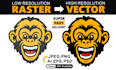 do professional vector tracing, high resolution conversion, expert vectorization