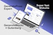 design a superfast generatepress website using generateblocks and gutenberg