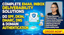 do spf dkim dmarc dns domain authentication email inbox deliverability issues