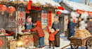 create soft cinematic 2d animation, with warm japanese inspired art