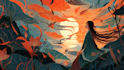 create a beautiful digital illustration