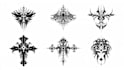 custom an abstract black tattoo design