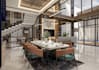 living room design and 3d rendering