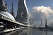 do cyberpunk futuristic city art