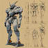 draw a mecha robot illustrations