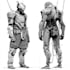 do anime style mecha robot illustrations