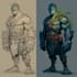 create concept art, character design and illustration