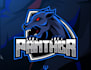 do awesome panther head cartoon mascot logo design