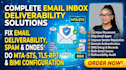 fix email deliverability spam junk dkim spf dmarc mta sts bimi mx dns records