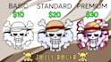 make a fast and high quality custom one piece jolly roger