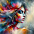 paint digital professional abstract art by hand