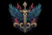 unique fantasy dungeon game logo title pack
