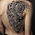 custom an abstract black tattoo design