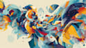 create exclusive abstract art and illustrations