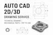 do professional autocad 2d drafting and  engineering drawing