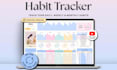 design custom hyperlinked planner, digital planner for ipad, 2026 habit tracker