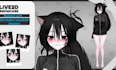 make a custom anime vtuber model, and rig for vtube studio, vtuber avatar