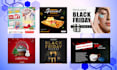 design creative facebook and instagram ad images or posts