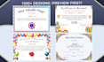design a professional custom certificate