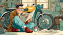 create authentic retro comic illustration