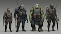 design military concept art , monsters and characters