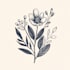 make beautiful elegant hand drawn botanical boho logo design
