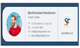 design a professional clickable HTML email signature