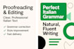 proofread and edit your italian text like a native